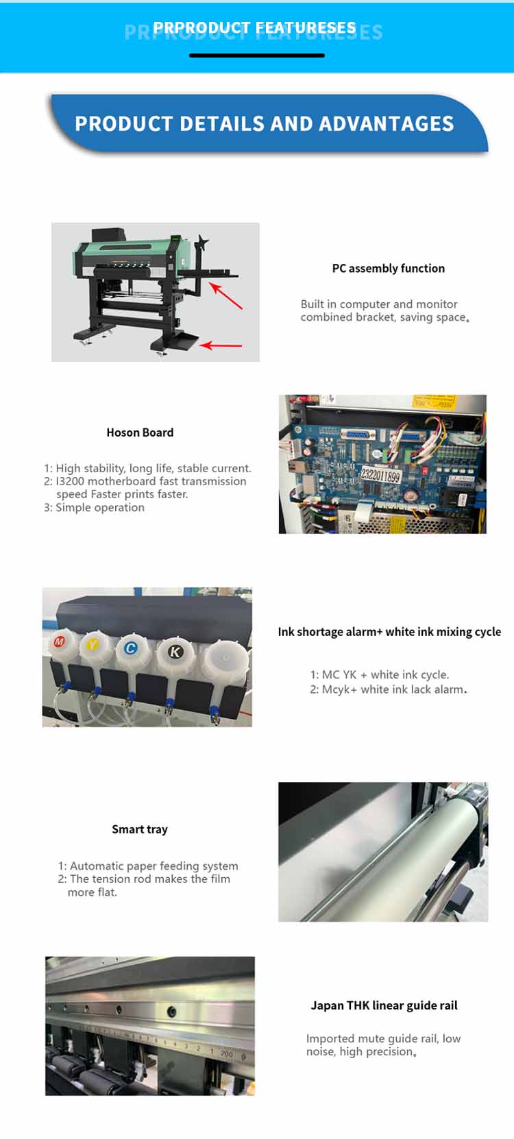 Vorteil des dtf-Druckers