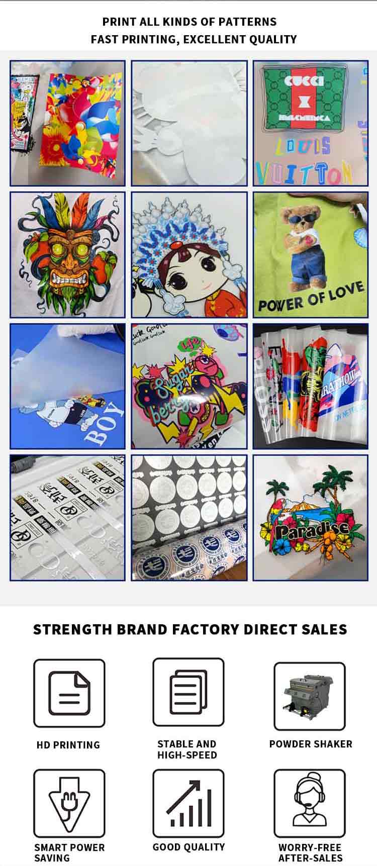 Anwendung der dtf-Shaker-Pulvermaschine