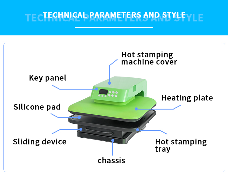Detail der Heißpressmaschine