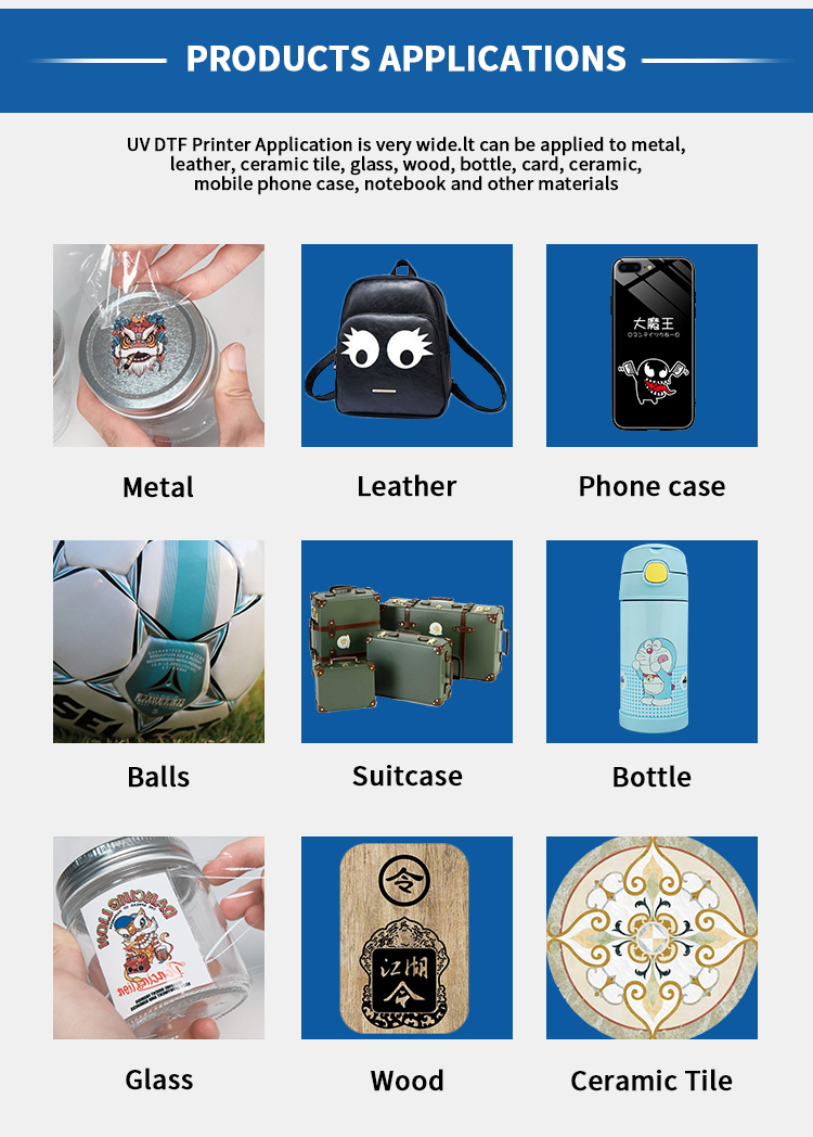 Anwendung eines UV-DTF-Druckers